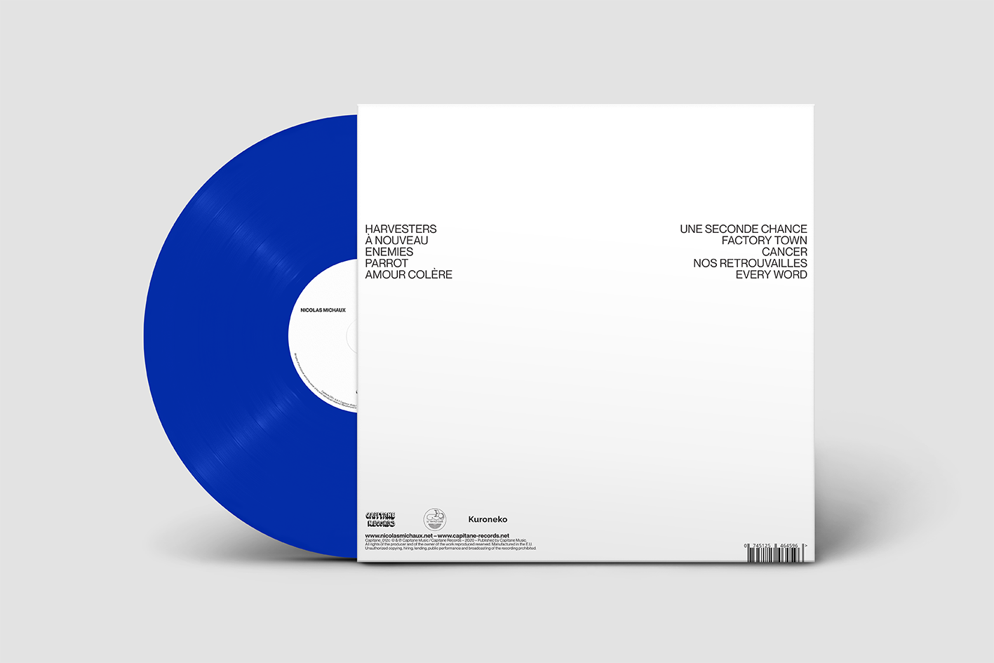 Nicolas Michaux - Amour Colère (Blue Vinyl reissue)